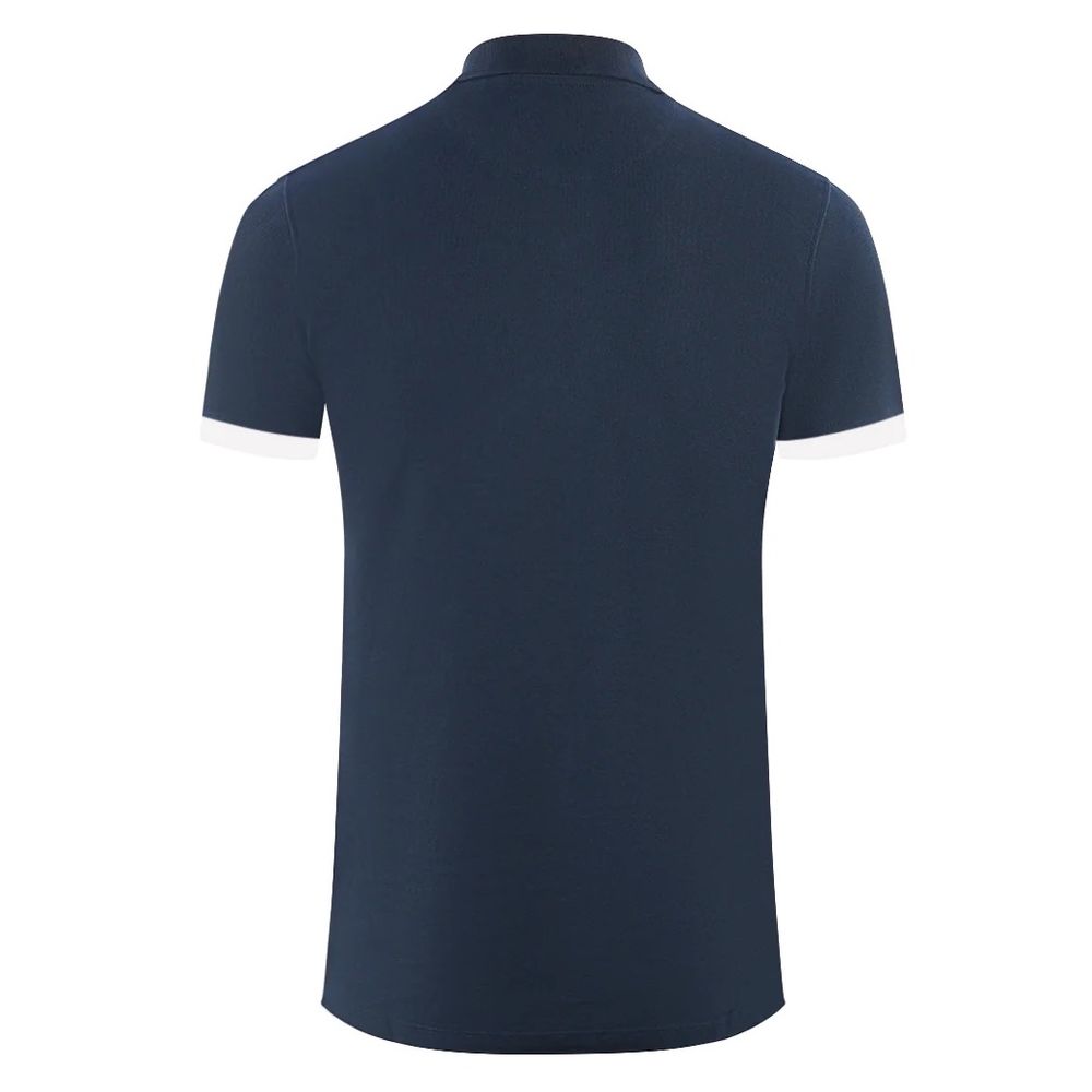 Aquascutum Elegant cotton polo with contrasting logo detail